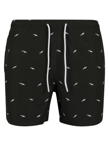 Urban Classics Beachwear - Bottom in shark/black/white