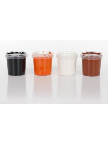 ÖkoNorm Fingerfarbenset Beta, orange/braun/weiß/schwarz - ab 18 Monaten