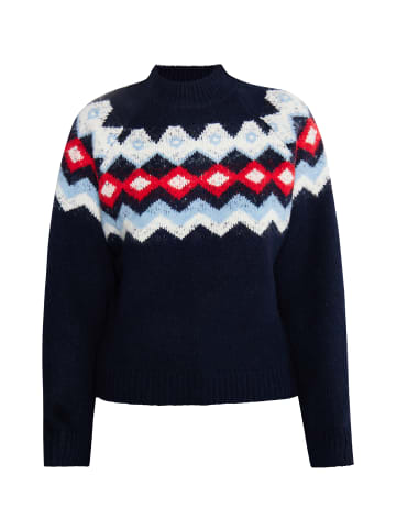 DreiMaster Maritim Damen Strickpullover in Marine Mehrfarbig