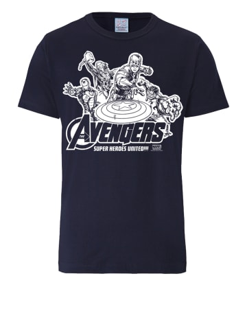 Logoshirt T-Shirt Avengers - Marvel - Heroes United in dunkelblau