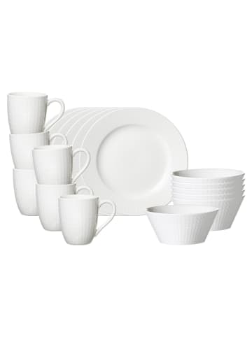 Ritzenhoff & Breker 18er Set Frühstücks-Set Saphir weiß in weiß