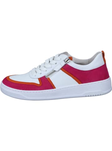 Gabor Schnürschuhe, Sneakers Low in weiss/clemen./pink