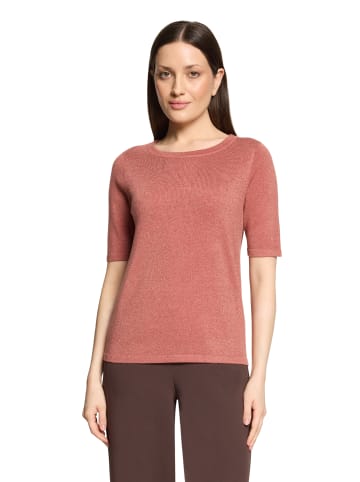 Betty Barclay Strickpullover kurzarm in Light Mahogany