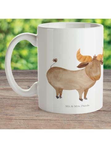 Mr. & Mrs. Panda Tasse Sternzeichen Stier ohne Spruch in Weiß
