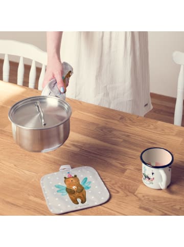 Mr. & Mrs. Panda Topflappen Bär Zahnfee ohne Spruch in Grau Pastell