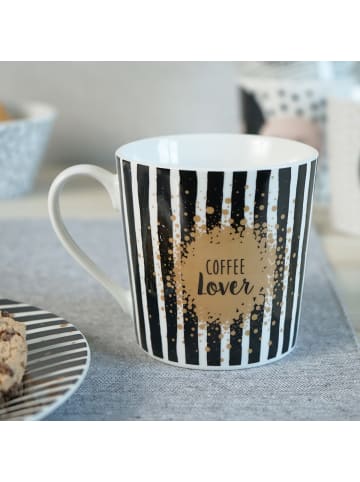 Geda Labels Tasse Home Time Coffee Lover  in schwarz - 350ml