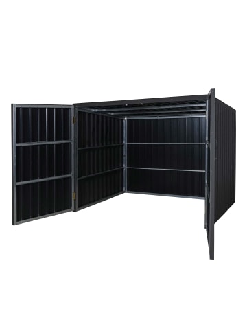 MCW WPC-Fahrradgarage J29, 4 Räder 172x213x160cm anthrazit