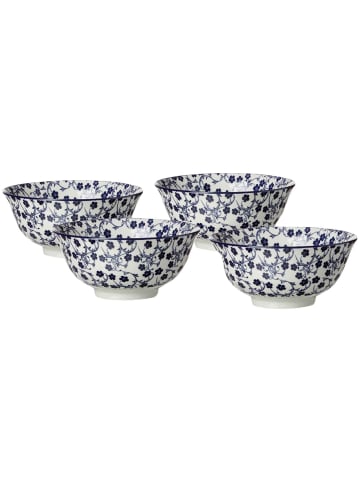 Ritzenhoff & Breker 4er Set Müslischalen Royal Sakura ø 15,5 cm weiß-blau in weiß-blau