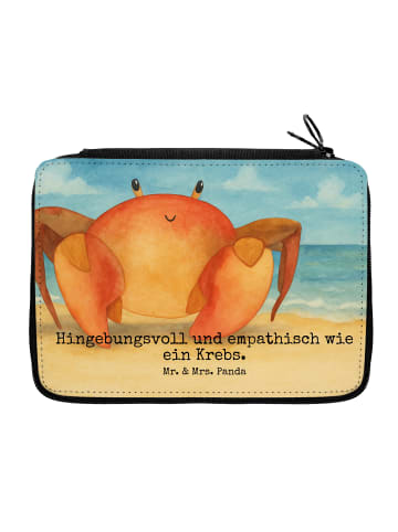 Mr. & Mrs. Panda Federtasche Sternzeichen Krebs Design mit Spruch in Weiß