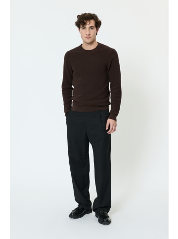 Matinique Strickpullover MAlagoon Gerade Passform in Chocolate Brown