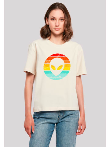 F4NT4STIC Tee Alien Retro Sonnenuntergang in Whitesand