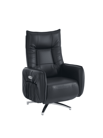 Tphecda Fernsehsessel Elektrisch Verstellbar in Schwarz 79.5x72x109 cm
