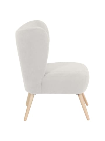 others SESSEL Kathy Bezug Veloursstoff Buche natur / creme