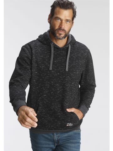 Man's World Kapuzensweatshirt in schwarz-meliert