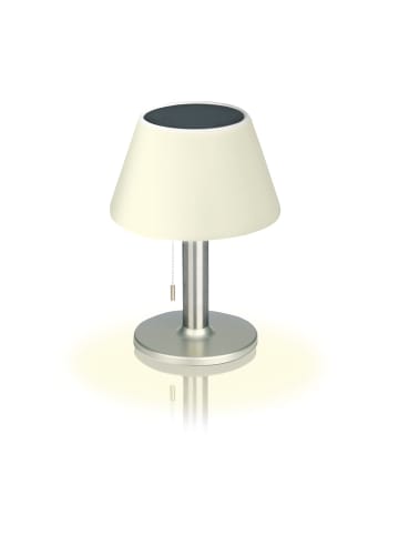 MAXXMEE Solar-Tischleuchte 3,7V Edelstahl/weiß  Weiß