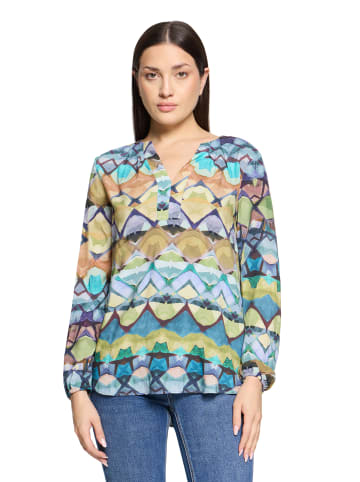 CARTOON Casual-Bluse mit Muster in Green/Blue