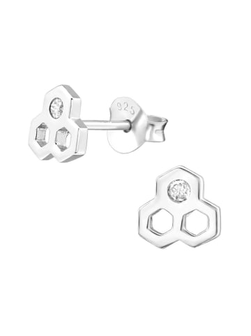 Bungsa Ohrstecker in Silber
