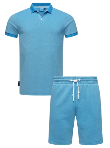 ragwear Poloshirt Set Porpi in Sky Blue