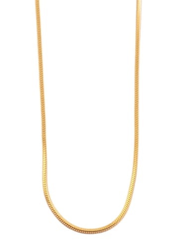 Adeliás Damen Halskette – Schlangenkette aus Edelstahl 70 cm in gold