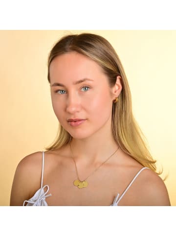 Adeliás Damen Halskette mit Anhänger – aus Edelstahl in gold