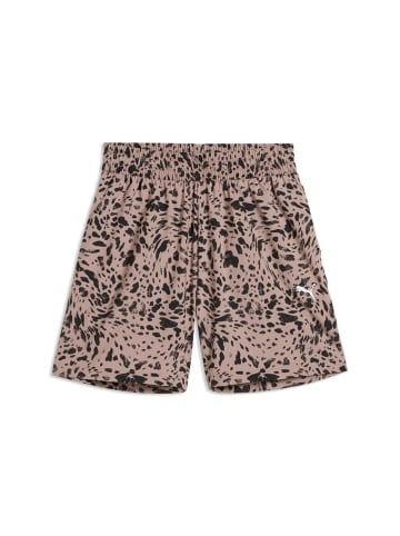 Puma Sportshorts "Ess Graphic Animal High-Rise Aop Woven Shorts 4”" in Beige