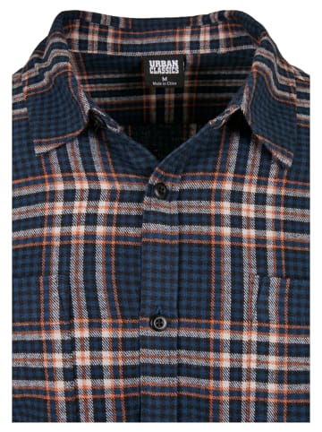 Urban Classics Urban Classics Flanell-Hemden in darkblue/rustred