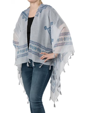 styleBREAKER Poncho in Hellgrau