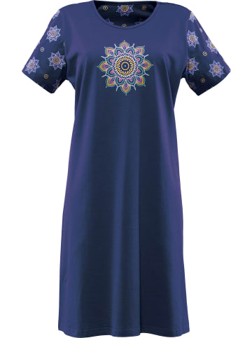 Erwin Müller Single-Jersey Nachthemd in marine