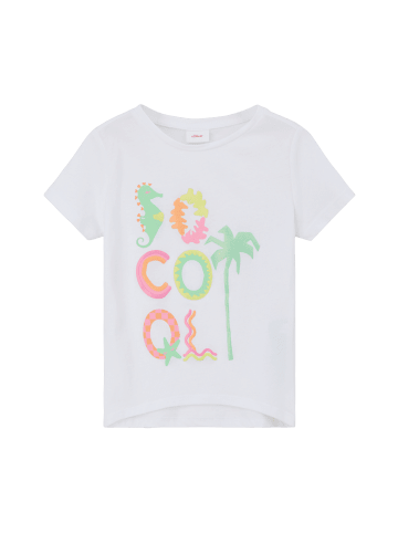 s.Oliver T-Shirt kurzarm in Weiß