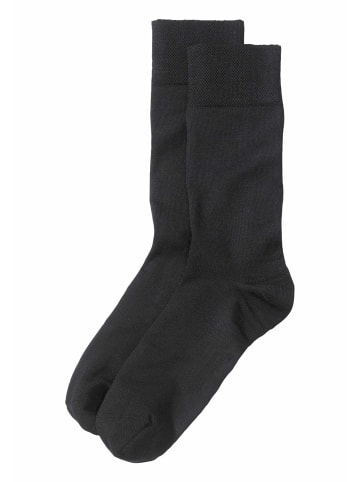 Hessnatur Merino-Socke in schwarz
