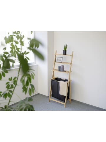 Wenko Rregal mit Wäschekorb ECORI in Braun, (B) 57 x (H) 152 x (L) 35 cm