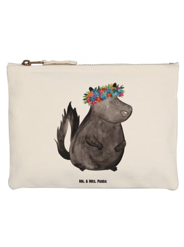 Mr. & Mrs. Panda Kulturtasche Stinktier ohne Spruch in Weiß