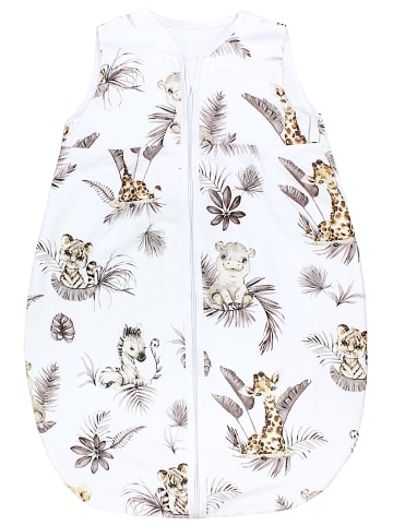 TupTam Baby Sommer Schlafsack Ärmellos Unwattiert in weiß/bronze