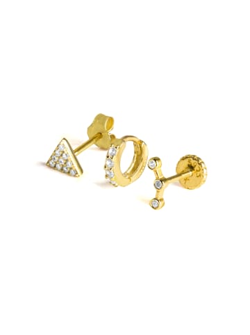 Luxenter Piercings Ansung, Qant und Calye aus 925er Sterlingsilber-LUXENTER
