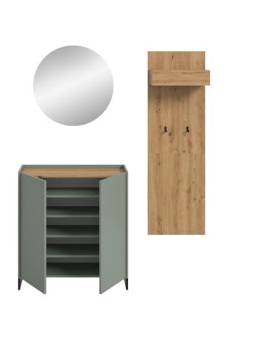 ebuy24 Garderobenmöbel Drive (3-teilig) Staubgrün 197 x 32 cm