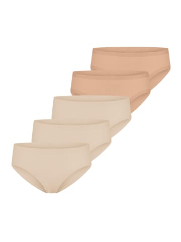 Schiesser Slip Invisible Cotton in Beige / braun