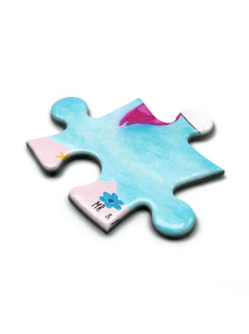 Mr. & Mrs. Panda Puzzle Einhorn Verliebt ohne Spruch in Rot Pastell