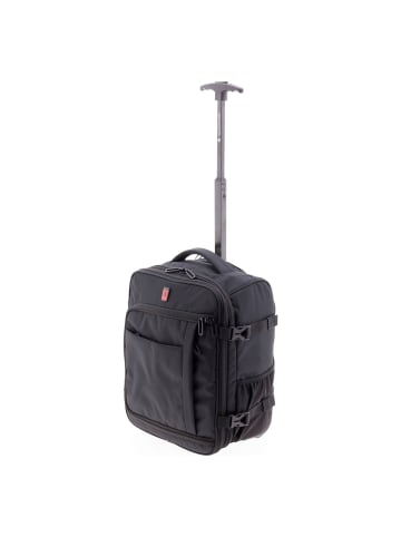 Gladiator 1400 2 Rollen Rucksacktrolley 40 cm Laptopfach mit Dehnfalte black