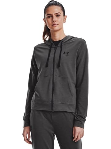 Under Armour Hoodie "UA Rival Terry Full-Zip-Hoodie" in Grau