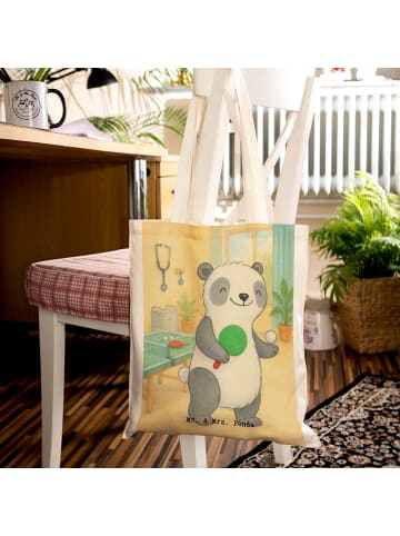 Mr. & Mrs. Panda Shopping Tasche Panda Tischtennis Design ohne S... in Weiß