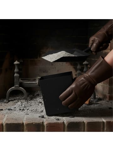 relaxdays Ascheeimer in Schwarz