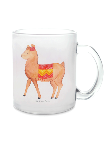 Mr. & Mrs. Panda becher glas Alpaka Stolz ohne Spruch in Transparent