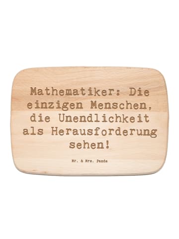 Mr. & Mrs. Panda Frühstücksbrettchen Spruch Mathematiker Unendli... in Transparent