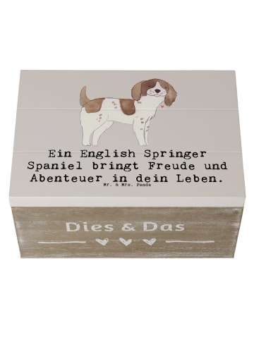 Mr. & Mrs. Panda Aufbewahrungsbox English Springer Spaniel Freud... in Grau Pastell