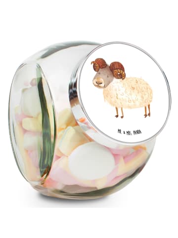 Mr. & Mrs. Panda Bonbonglas Sternzeichen Widder ohne Spruch in Weiß