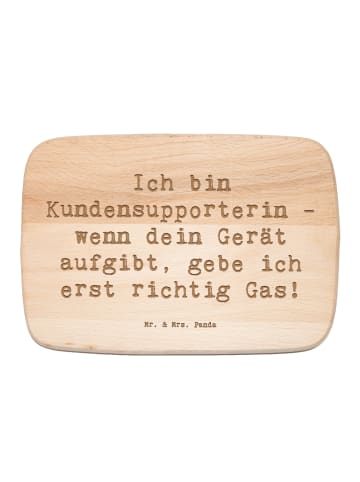 Mr. & Mrs. Panda Holz Servierbrett Spruch Kundensupporterin Powe... in Transparent