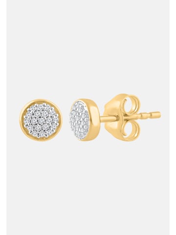 Diamant Exquis Ohrringe aus 375 Gelbgold mit Diamant