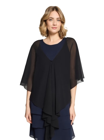 Vera Mont Chiffonstola mit Volant in Schwarz