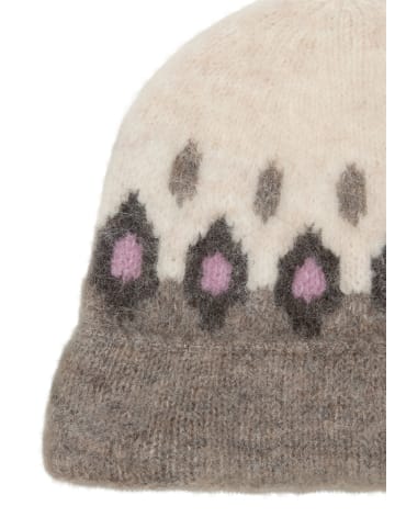 Marc O'Polo Jacquard-Mütze in Light Beige