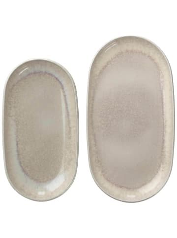 like. by Villeroy & Boch 2er Set Servierplatten-Set Perlemor Sand in beige